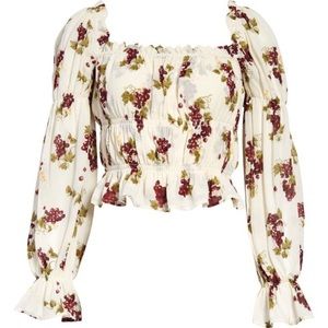 🌟NEW Reformation Amarena floral blouse size XS